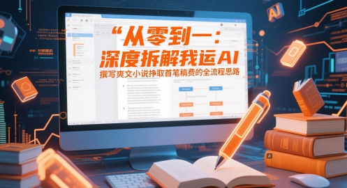 从零到一：深度拆解我运用AI撰写爽文小说挣取首笔稿费的全流程思路-117资源网