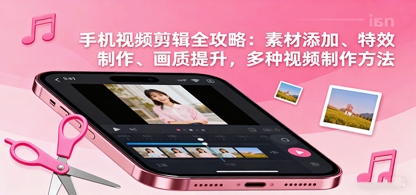 手机视频剪辑全攻略：素材添加、特效制作、画质提升，多种视频制作方法-117资源网