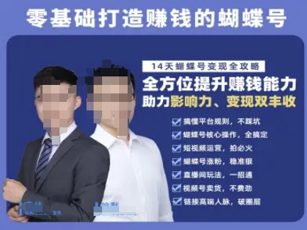 蝴蝶号专栏-视频号运营教程，零基础打造挣钱的蝴蝶号，14天蝴蝶号变现全攻略-117资源网