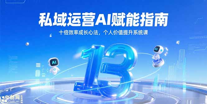 私域运营AI赋能指南，十倍效率成长心法，个人价值提升系统课-117资源网