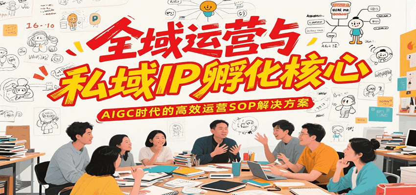 全域运营与私域IP孵化核心，AIGC时代的高效运营SOP解决方案-117资源网