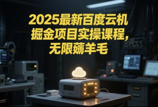 2025最新百度云机掘金项目实操课程单窗口保底5-10元月收益单窗口150+【揭秘】-117资源网