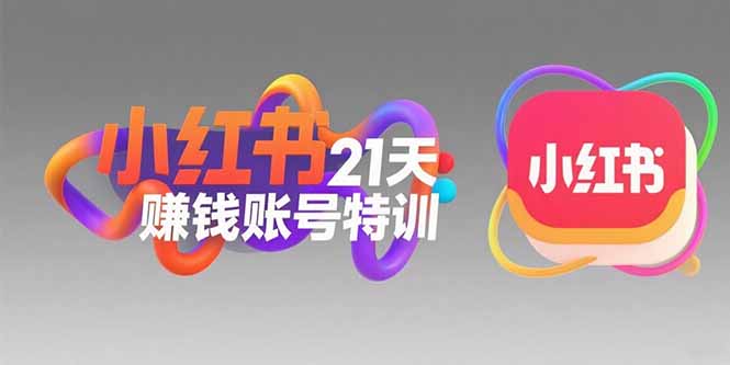 小红书21天赚钱账号特训：黄金定位技巧，高转粉文案创作，科学引流策略-117资源网