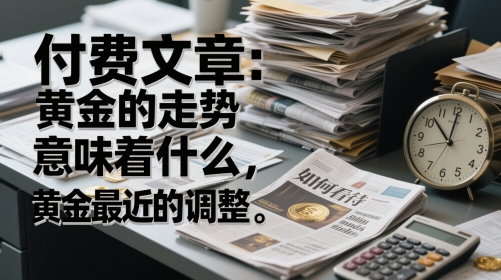 付费文章：黄金的走势意味着什么，如何看待黄金最近的调整-117资源网