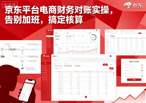 京东平台电商财务对账实操，告别加班，搞定核算-117资源网