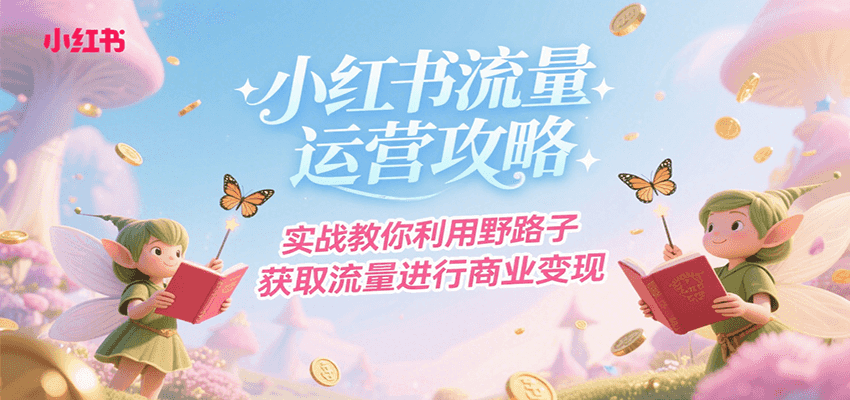 小红书流量运营攻略，实战教你利用野路子获取流量进行商业变现-117资源网