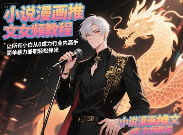 小说漫画推文女频教程，让所有小白从0成为行业内高手，简单暴力兼职轻松挣米-117资源网