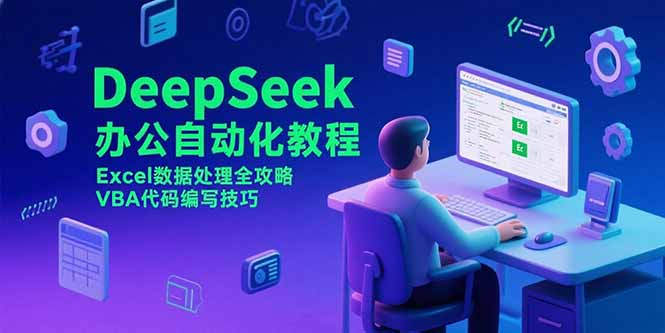DeepSeek办公自动化教程，Excel数据处理全攻略，VBA代码编写技巧-117资源网