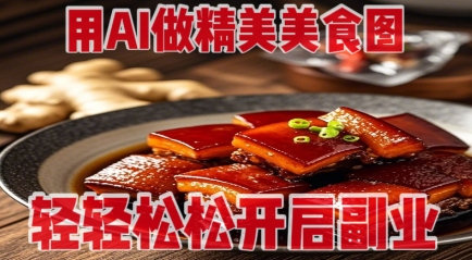 用AI做精美美食图，无需专业设备拍摄，轻轻松松开启副业-117资源网
