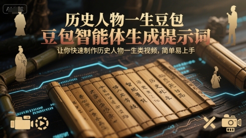 历史人物一生豆包智能体生成提示词，让你快速制作历史人物一生类视频，简单易上手-117资源网