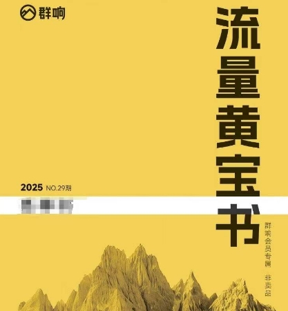 群响流量黄宝书25-29期，群响内部私享资料非卖品-117资源网