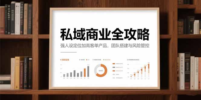 私域商业全攻略，强人设定位加高客单产品，团队搭建与风险管控-117资源网