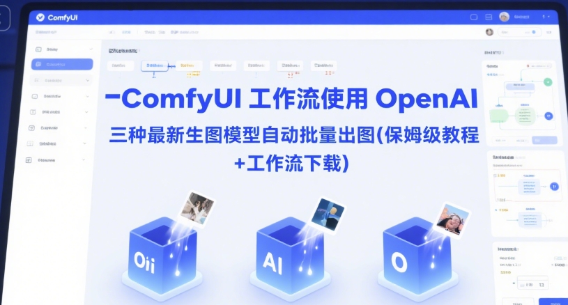 ComfyUI 工作流使用 OpenAI 三种最新生图模型自动批量出图(保姆级教程+工作流下载)-117资源网