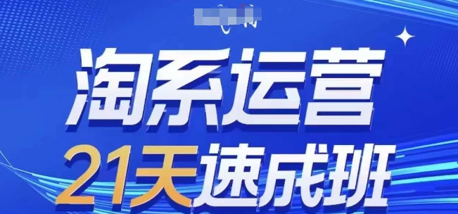 淘系运营21天速成班(更新25年5月)，0基础轻松搞定淘系运营，不做假把式-117资源网