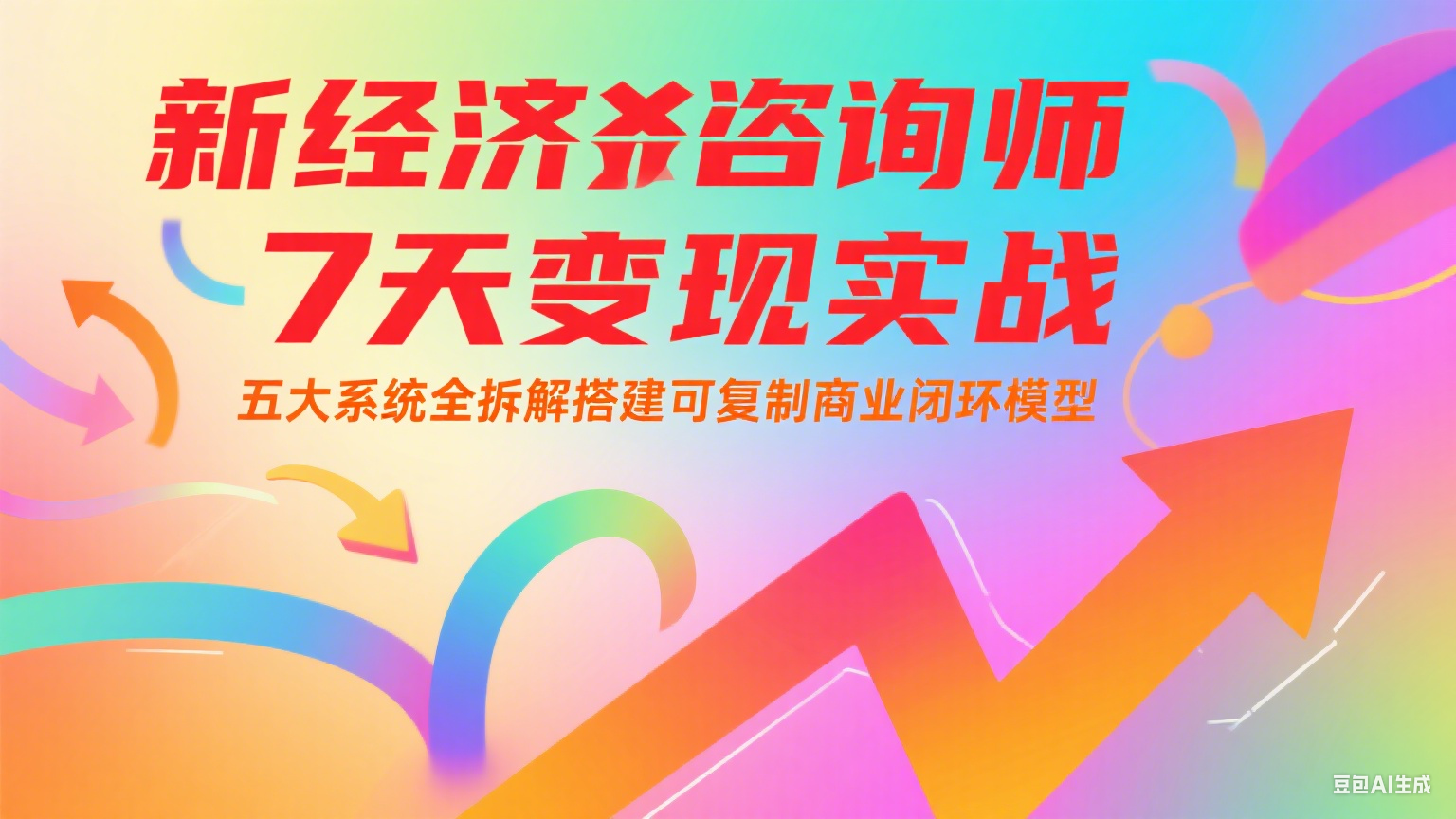 新经济咨询师 7 天变现实战：五大系统全拆解搭建可复制商业闭环模型-117资源网