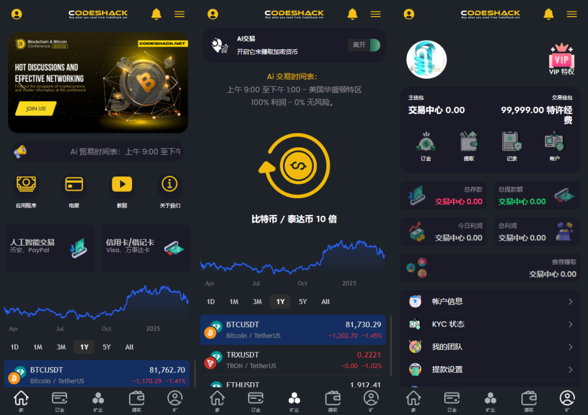 AI量化投资源码 海外版区块链理财交易所源码 ai交易源码-117资源网
