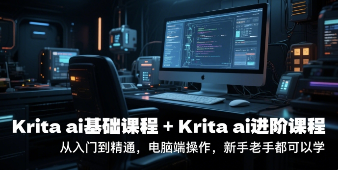 krita ai基础课程+Krita ai进阶课程，从入门到精通，电脑端操作，新手老手都可以学-117资源网