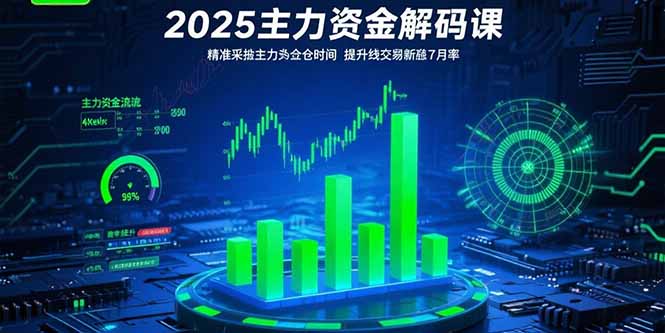 2025主力资金解码课：精准捕捉主力建仓时机，提升短线交易胜率(更新7月-117资源网