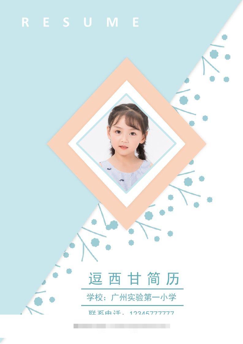 精选-小升初简历27-117资源网
