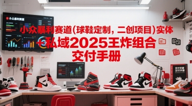 小众暴利赛道(球鞋定制，二创项目)实体+私域2025王炸组合  交付手册-117资源网