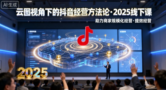 云图视角下的抖音经营方法论，2025线下课，助力商家规模化经营，提效经营(录音+字幕)-117资源网