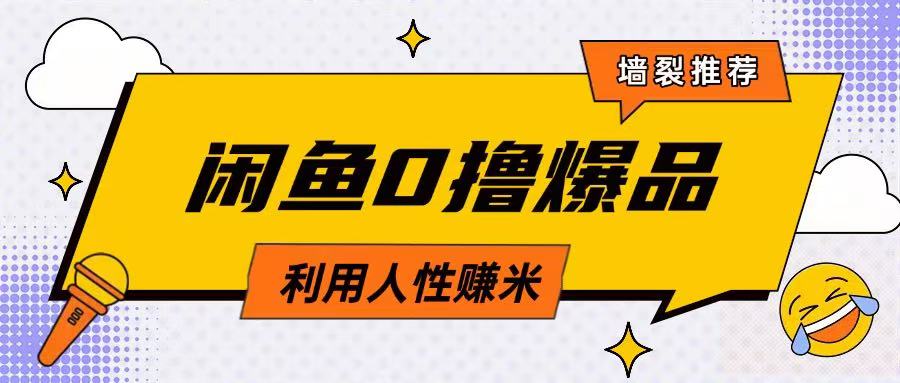 咸鱼0撸玩法利用人性售卖商品达到日挣2张的效果-117资源网