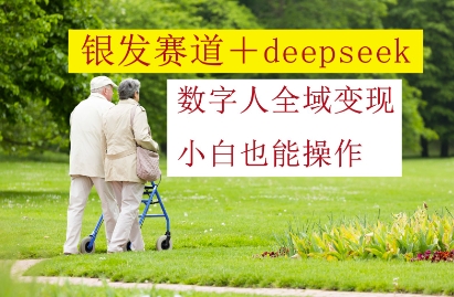 银发赛道+deepseek数字人全域变现，小白也能操作-117资源网