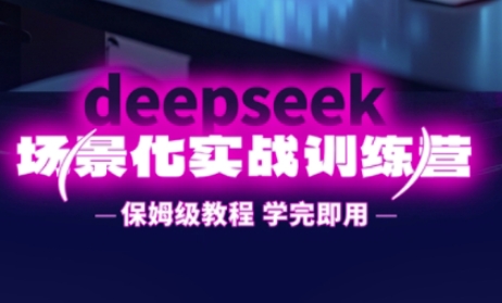 DeepSeek场景化实战训练营，保姆级教程，学完即用，手把手教你用DeepSeek提升效率-117资源网