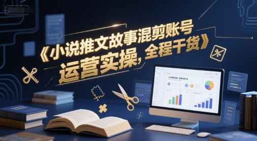 小说推文故事混剪账号运营实操，全程干货-117资源网