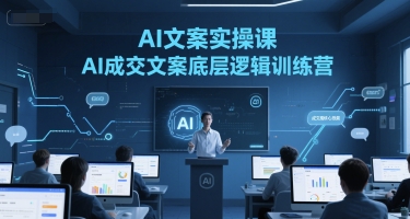 AI文案实操课，AI成交文案底层逻辑训练营-117资源网