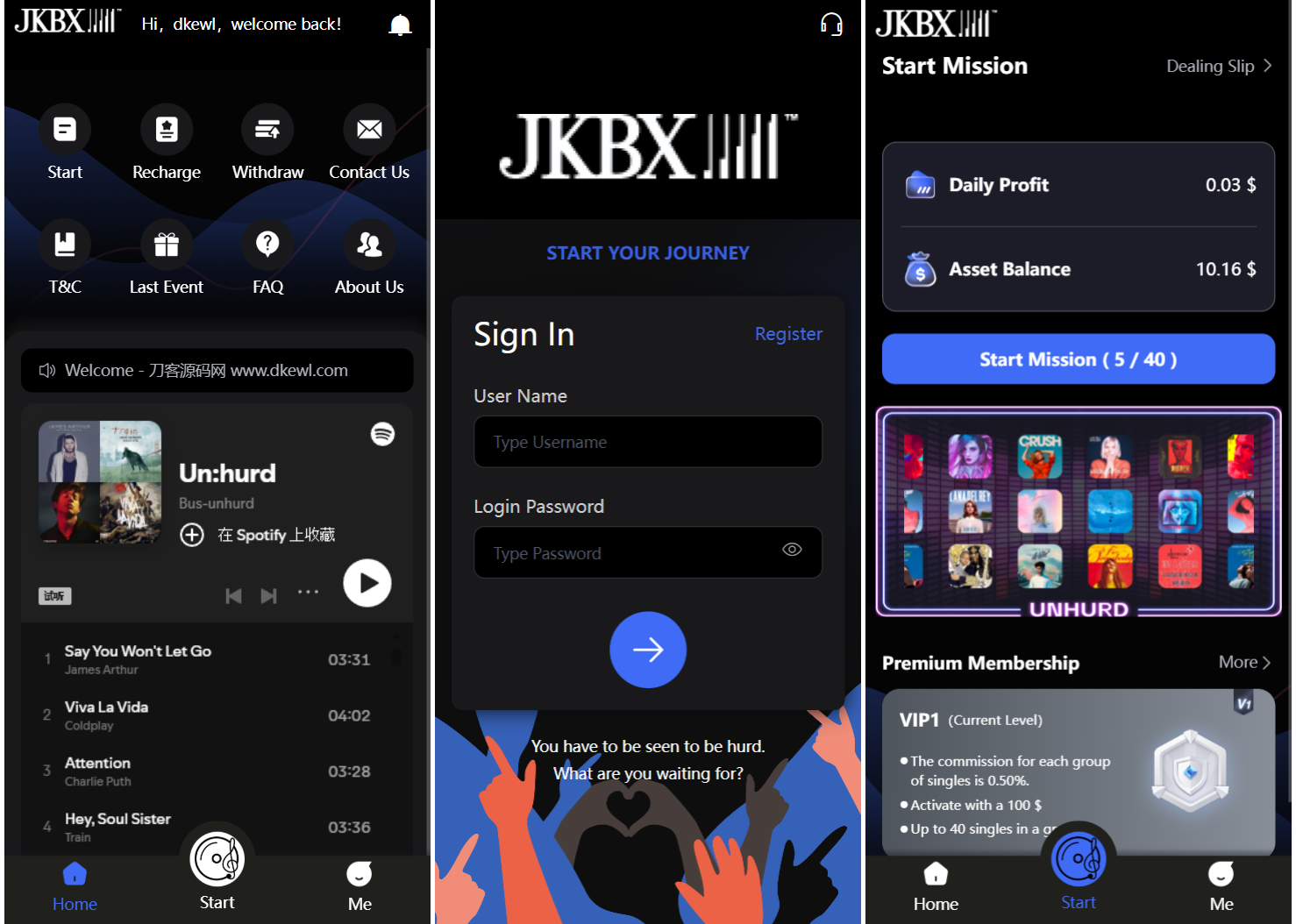 JKBX海外音乐抢单系统源码 Thinkphp框架 附教程-117资源网