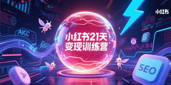 小红书21天变现训练营，AIGC工具高效应用，SEO优化核心技巧-117资源网