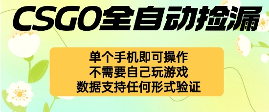 自动挂G捡漏，不用自己挂G不用玩游戏，一个手机即可操作，新手小白轻松月入1W+【揭秘】-117资源网