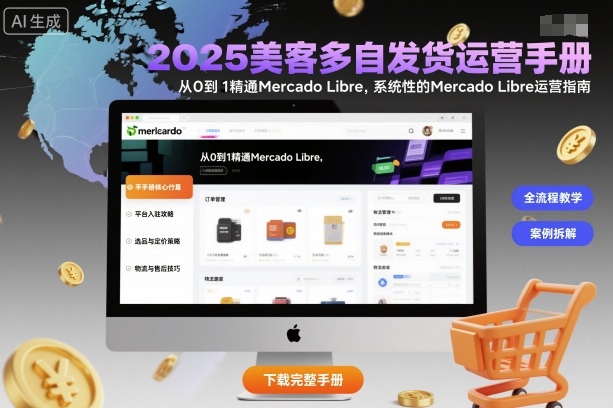 2025美客多自发货运营手册：从0到1精通Mercado Libre，系统性的Mercado Libre运营指南-117资源网