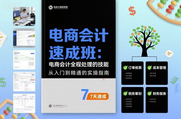 电商会计速成班，电商会计全程处理的技能-117资源网