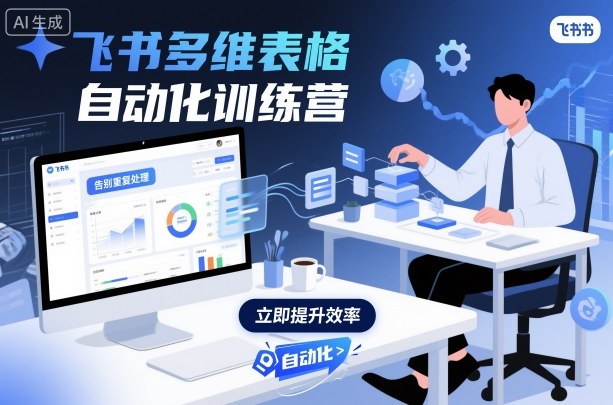 飞书多维表格自动化训练营，手把手教你告别重复处理，用多维表格开启高效办公新模式-117资源网