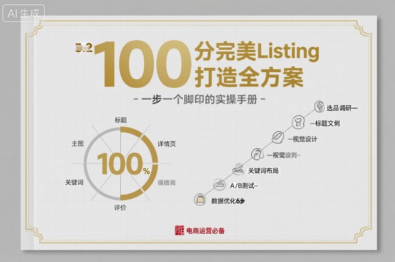 100分完美Listing打造全方案，想要完美listing必须是需要一步一个脚印的-117资源网